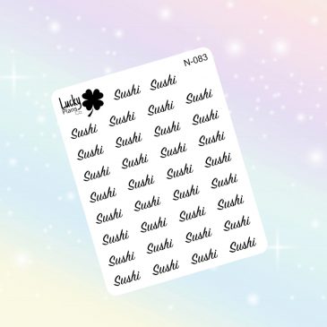 Sushi stickers
