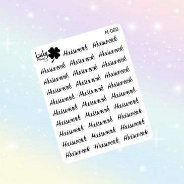 Huiswerk stickers