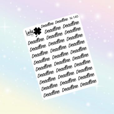 Deadline stickers