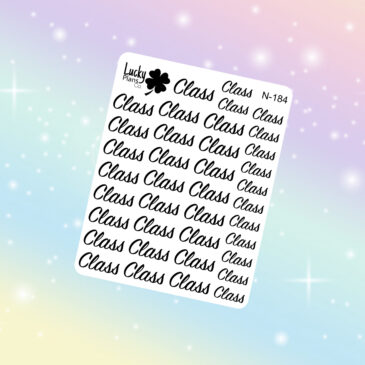 Class stickers