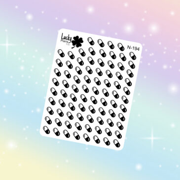 Pill icon stickers